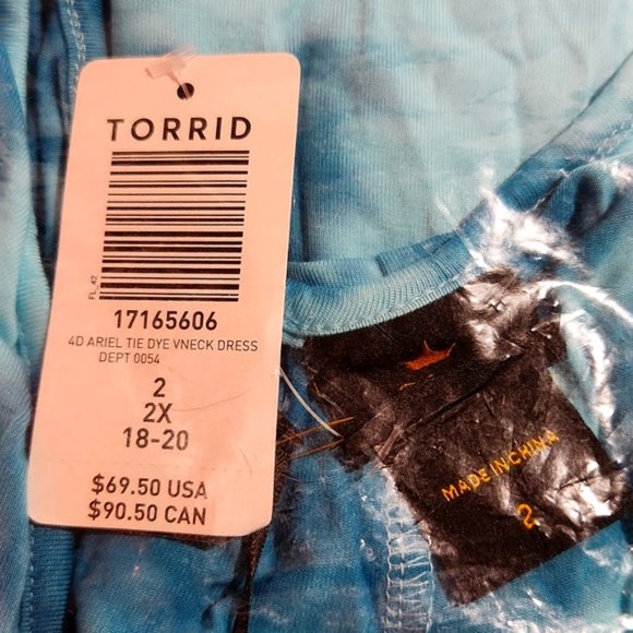 ❤️NWT TORRID DRESS - DISNEY PRINCESS ARIEL - LITTLE MERMAID - PLUS SIZE 2X - Picture 6 of 12